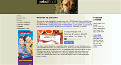 Desktop Screenshot of pitbull411.com