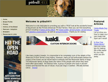 Tablet Screenshot of pitbull411.com